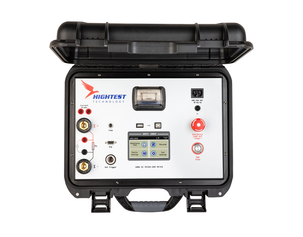 ARES-200D, 200 A DC Micro-ohm Meter with built-in Printer | EURUS Enerji Mühendislik Hizmetleri