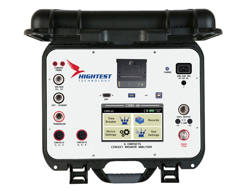 CIBRE-60 Series, 6-Contact Circuit Breaker Analyser with Built-in Printer | EURUS Enerji Mühendislik Hizmetleri