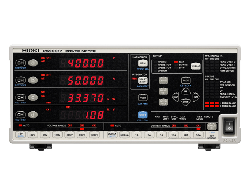 HIOKI PW3337 MASA TİPİ GÜÇ ANALİZÖRÜ | EURUS Enerji Mühendislik Hizmetleri