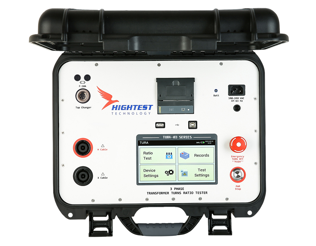 TURA-03, 250V Three-Phase Transformer Turns Ratio Tester with Built-in Printer | EURUS Enerji Mühendislik Hizmetleri